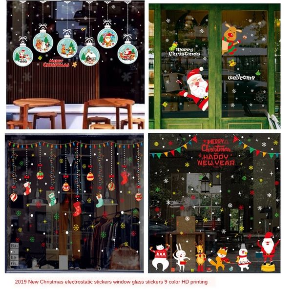 2019 santa claus and elk electrostatic sticker wall sticker store window door glass wall sticker
2019 santa claus and elk electrostatic sticker wall sticker store window door glass wall sticker