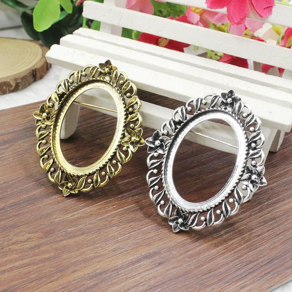 fit 30x40mm vintage oval blank setting bezel blank base cabochon brooch with base for diy brooch 3pcs/lot k05366, Silver
fit 30x40mm vintage oval blank setting bezel blank base cabochon brooch with base for diy brooch 3pcs/lot k05366, Silver