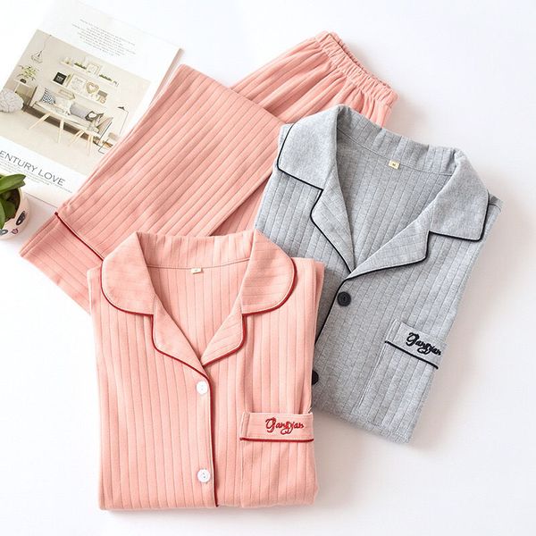 lovers pajamas set spring and autumn new solid color full cotton sleepwear set couple turn-down collar casual comfort homewear, Black;red
lovers pajamas set spring and autumn new solid color full cotton sleepwear set couple turn-down collar casual comfort homewear, Black;red