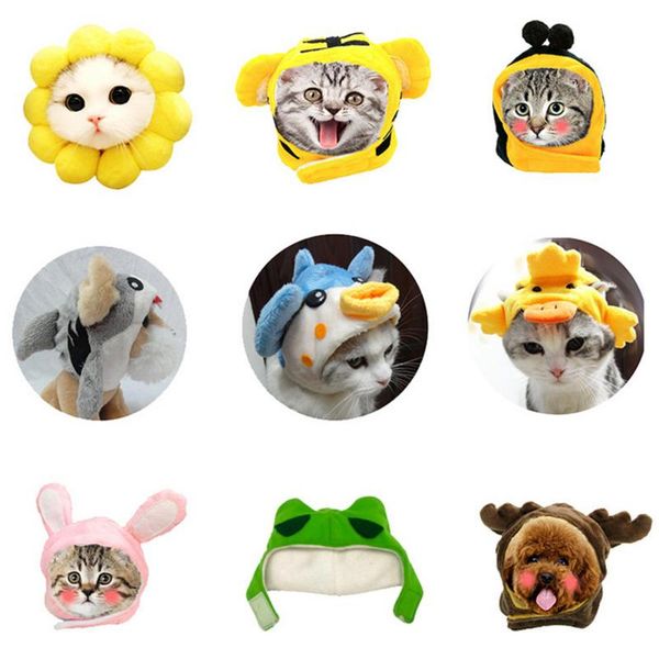 dog cat headgear cute cartoon animals shapes hat chat accessoires pour chats gatos cosplay costume decoration for halloween
dog cat headgear cute cartoon animals shapes hat chat accessoires pour chats gatos cosplay costume decoration for halloween