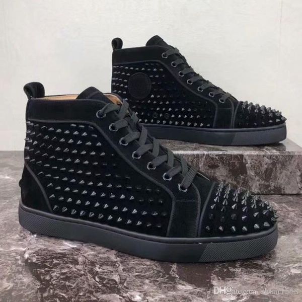 designs shoes fashion sneakers red is bottom high spikes flats shoes for men women leather sneakers lace-up casual shoes with dust bag, Black
designs shoes fashion sneakers red is bottom high spikes flats shoes for men women leather sneakers lace-up casual shoes with dust bag, Black