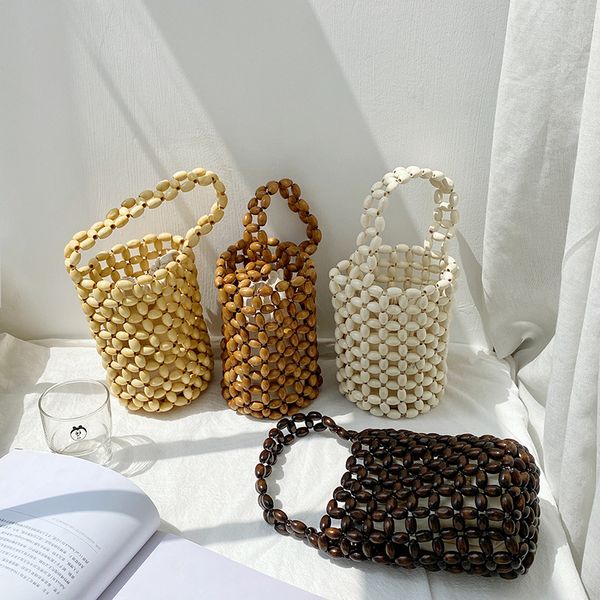 handmade wooden bead bags women bucket bag totes handle beaded handbags bride bag purses evening party clutches
handmade wooden bead bags women bucket bag totes handle beaded handbags bride bag purses evening party clutches