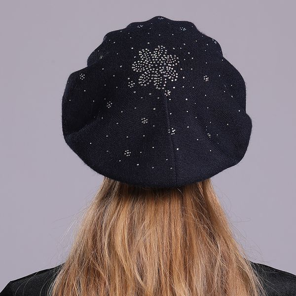 women beret winter knit hat beanie rhinestone warm autumn cashmere wool outdoor ski accessory female solid color headwear, Blue;gray
women beret winter knit hat beanie rhinestone warm autumn cashmere wool outdoor ski accessory female solid color headwear, Blue;gray
