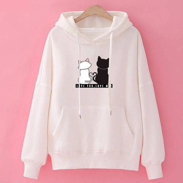 women's 2019 autumn and winter korean version of the loose hooded sweater ladies coat wild new students plus velvet, Black
women's 2019 autumn and winter korean version of the loose hooded sweater ladies coat wild new students plus velvet, Black