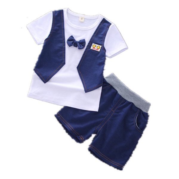children casual clothes suit fashion summer kids boys print tie t shirt shorts 2pcs/sets baby toddler clothing infant sportswear, White
children casual clothes suit fashion summer kids boys print tie t shirt shorts 2pcs/sets baby toddler clothing infant sportswear, White
