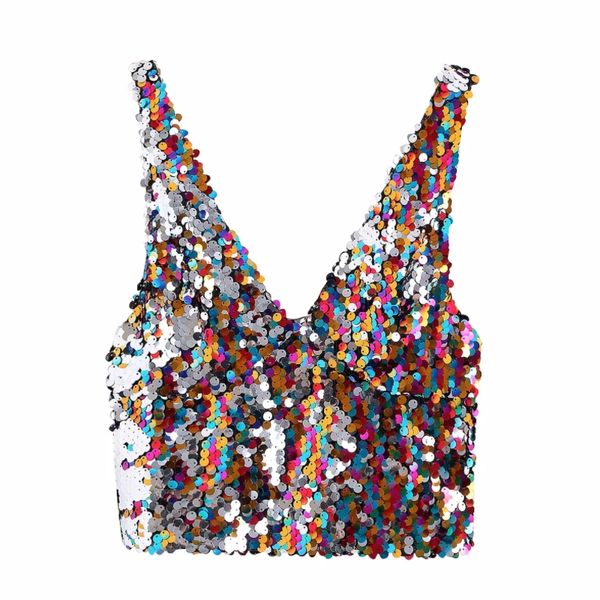 leisure women sequins decoration v neck short sling shirt 2020 spring lady sleeveless blouses tank s6789, White
leisure women sequins decoration v neck short sling shirt 2020 spring lady sleeveless blouses tank s6789, White