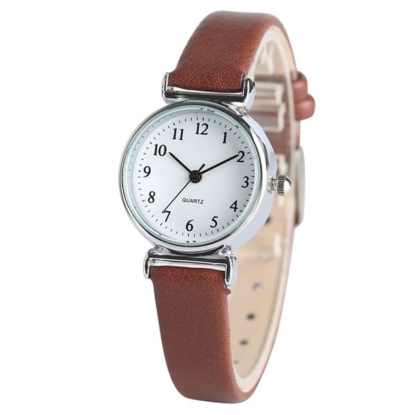women's bracelet watches black/white/brown/red small dial ladies quartz simple wrist watch girl elegant fashion clock gift, Slivery;brown
women's bracelet watches black/white/brown/red small dial ladies quartz simple wrist watch girl elegant fashion clock gift, Slivery;brown