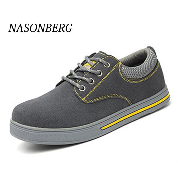 nasonberg shockproof work sneaker shoes men's safety shoes steel toe construction protective footwear lightweight, Black
nasonberg shockproof work sneaker shoes men's safety shoes steel toe construction protective footwear lightweight, Black