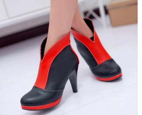 2019 women's boots in winter with new style high heel fine heel round head @1016, Black
2019 women's boots in winter with new style high heel fine heel round head @1016, Black