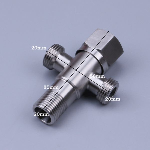 304 stainless steel angle valve one into two long thick and cold general jiao fa copper triangle valve and cold shui fa
304 stainless steel angle valve one into two long thick and cold general jiao fa copper triangle valve and cold shui fa