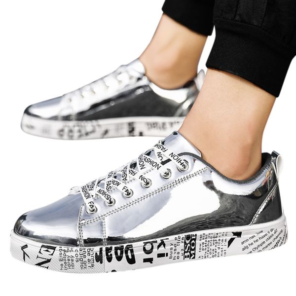 summer shoes men fashion couple trend bright leather slip wear men's sneakers flat bottom vulcanize shoes loafers, Black
summer shoes men fashion couple trend bright leather slip wear men's sneakers flat bottom vulcanize shoes loafers, Black