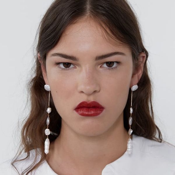 earrings za alloy irregular pearl tassels eardrop originality concise earrings, Golden
earrings za alloy irregular pearl tassels eardrop originality concise earrings, Golden