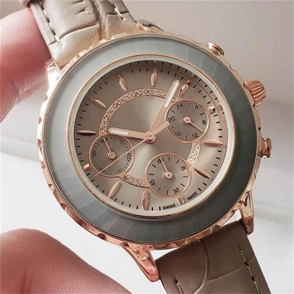 business womens svvan watches all subdials work ladies designer watches ceramic dial beige leather 39mm watch brand chronograph wristwatch, Slivery;brown
business womens svvan watches all subdials work ladies designer watches ceramic dial beige leather 39mm watch brand chronograph wristwatch, Slivery;brown