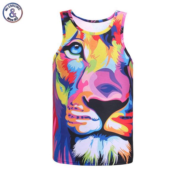 mr .1991inc impression style men 3d vest printing watercolor lion animals summer cool slim tank tees asia size, White;black
mr .1991inc impression style men 3d vest printing watercolor lion animals summer cool slim tank tees asia size, White;black