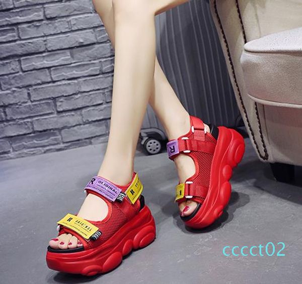 fashion women sandals platform wedge summer beach open toe sandalias thick sole comfort casual footwear ct2, Black
fashion women sandals platform wedge summer beach open toe sandalias thick sole comfort casual footwear ct2, Black
