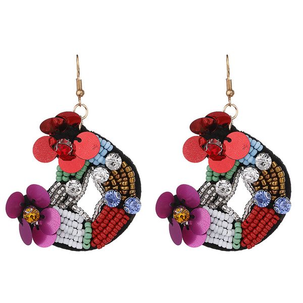 women's bohemian multicolor beads flower alphabet drop earrings girl's ethnic sequins crystal initial brincos party gift jewelry, Silver
women's bohemian multicolor beads flower alphabet drop earrings girl's ethnic sequins crystal initial brincos party gift jewelry, Silver
