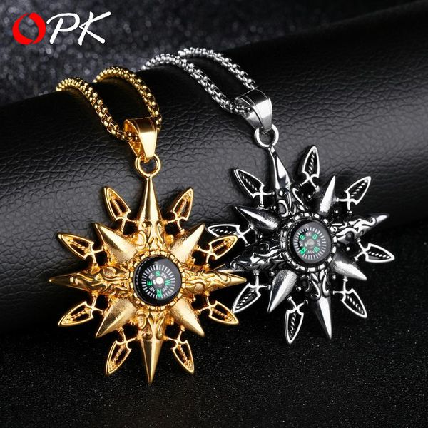 opk high grade necklace european and american retro titanium steel man causes the compass necklace to rotate with the direction, Silver
opk high grade necklace european and american retro titanium steel man causes the compass necklace to rotate with the direction, Silver