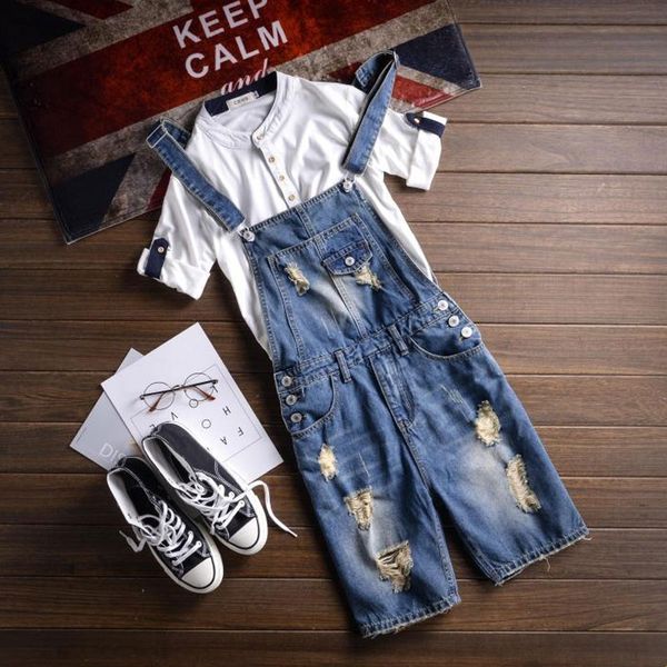 fashion summer shorts jeans for men slim ripped denim bib overalls jeans shorts man casual jumpsuits male suspenders short, Blue
fashion summer shorts jeans for men slim ripped denim bib overalls jeans shorts man casual jumpsuits male suspenders short, Blue