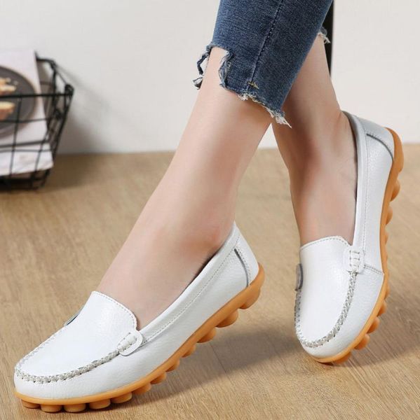 women flats genuine leather shoes women loafers spring summer moccasins casual ballerina flat shoes soft nurse plus size, Black
women flats genuine leather shoes women loafers spring summer moccasins casual ballerina flat shoes soft nurse plus size, Black