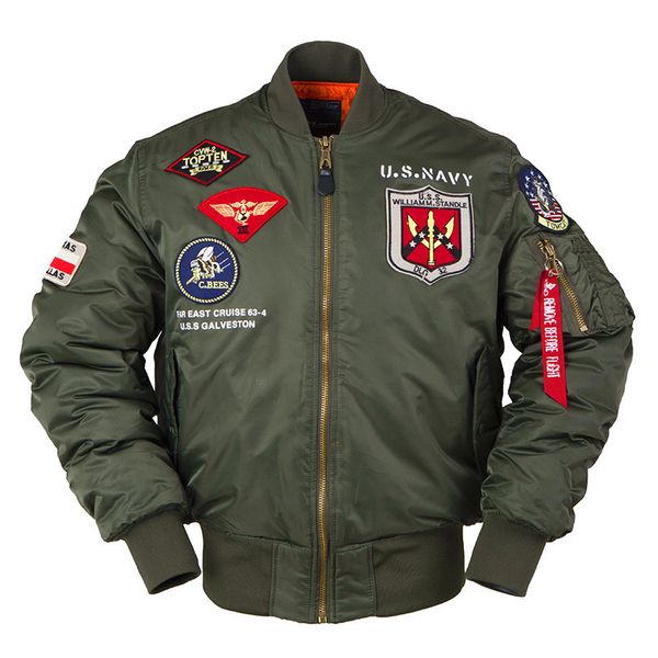 kimsere men winter warm flight bomber jackets coats with patches style pilot outerwear thicked thermal windbreaker, Black;brown
kimsere men winter warm flight bomber jackets coats with patches style pilot outerwear thicked thermal windbreaker, Black;brown