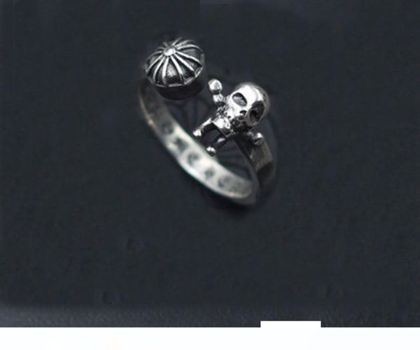 925 sterling silver rings trend personality jewelry punk style lovers gift hip hop simple cross skull style luxury designer jewelry women, Golden;silver
925 sterling silver rings trend personality jewelry punk style lovers gift hip hop simple cross skull style luxury designer jewelry women, Golden;silver