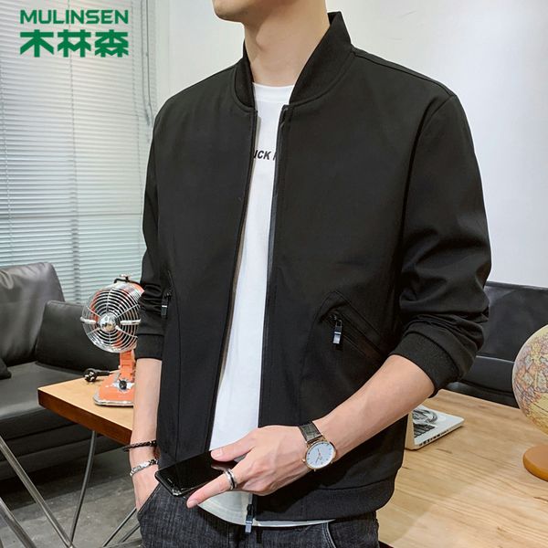 mulinsen men jacket stand collar simple solid color slim fit trend versatile coat young men's coat, Black;brown
mulinsen men jacket stand collar simple solid color slim fit trend versatile coat young men's coat, Black;brown