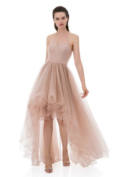 blush high-low prom dresses halter sleeveless a line appliques lace beaded ruffles tulle formal evening party dress vestidos de baile
blush high-low prom dresses halter sleeveless a line appliques lace beaded ruffles tulle formal evening party dress vestidos de baile