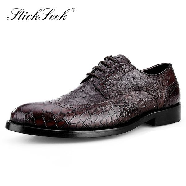 luxury genuine leather formal dress man wingtip brogue shoes round toe alligator red bottom men's banquet party footwear sk106, Black
luxury genuine leather formal dress man wingtip brogue shoes round toe alligator red bottom men's banquet party footwear sk106, Black