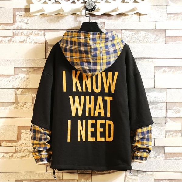 popular comfortable mens sweatshirts plaid patchwork hooded mens hoodies letter print loose male designer clothing casual, Black
popular comfortable mens sweatshirts plaid patchwork hooded mens hoodies letter print loose male designer clothing casual, Black