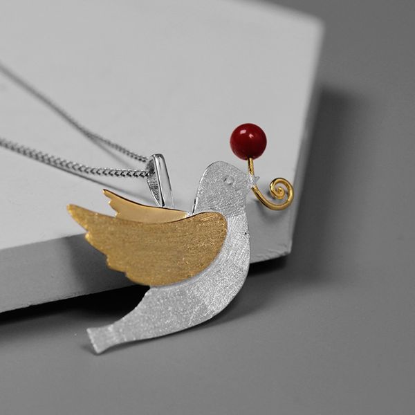 inature 925 sterling silver red coral peace pigeon necklace women fashion jewelry sh190721
inature 925 sterling silver red coral peace pigeon necklace women fashion jewelry sh190721