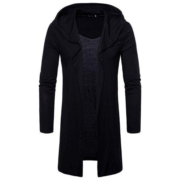 fashion streetwear men's long hooded thin cardigan cape coats casual men long sleeve cotton jacket spring european size m-2xl, Black
fashion streetwear men's long hooded thin cardigan cape coats casual men long sleeve cotton jacket spring european size m-2xl, Black
