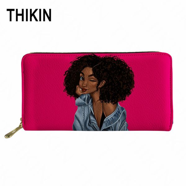 thikin design women wallet black art african girl print ladies long zipper purse pu female carteras mujer monederos, Red;black
thikin design women wallet black art african girl print ladies long zipper purse pu female carteras mujer monederos, Red;black