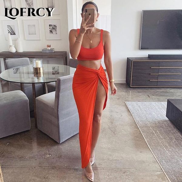 lofrcy two piece set low cut vest long skirt set crop matching women high side split casual 2 piece outfits, White
lofrcy two piece set low cut vest long skirt set crop matching women high side split casual 2 piece outfits, White
