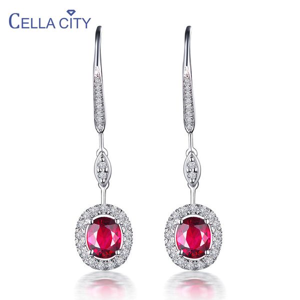cellacity simple geometry silver 925 jewelry gemstones earrings for women oval ruby emerald sapphire female long ear drops party, Golden;silver
cellacity simple geometry silver 925 jewelry gemstones earrings for women oval ruby emerald sapphire female long ear drops party, Golden;silver