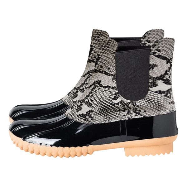 womens shoes woman rainboots leopard rain boot color matchin ladies flat heel round head short boots waterproof ankle boots, Black
womens shoes woman rainboots leopard rain boot color matchin ladies flat heel round head short boots waterproof ankle boots, Black