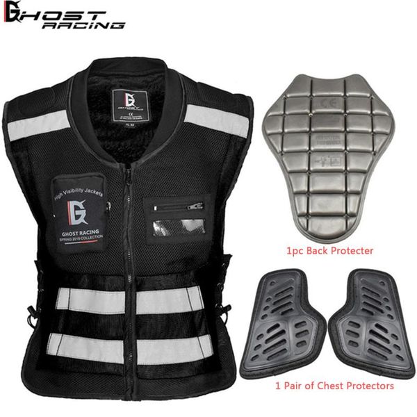 ghost racing back chest protector motorcycle jcaket vest built-in protective gear motobike motocross riding off-road safety vest
ghost racing back chest protector motorcycle jcaket vest built-in protective gear motobike motocross riding off-road safety vest