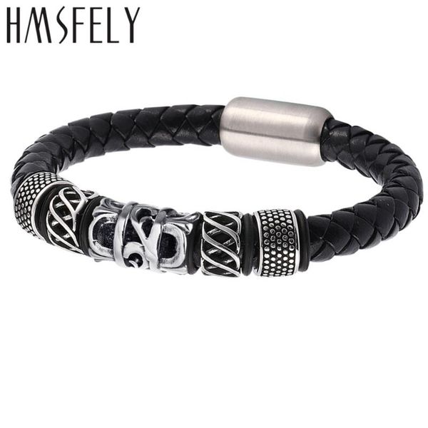 hmsfely fashion stainless steel braided genuine leather bracelet for men black brown rope bangles magnetic clasp men bracelets, White
hmsfely fashion stainless steel braided genuine leather bracelet for men black brown rope bangles magnetic clasp men bracelets, White