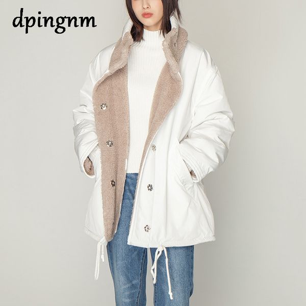 new women winter lamb wool coat coat female warm cotton jacket women's korean wadded jackets parkas, Black
new women winter lamb wool coat coat female warm cotton jacket women's korean wadded jackets parkas, Black