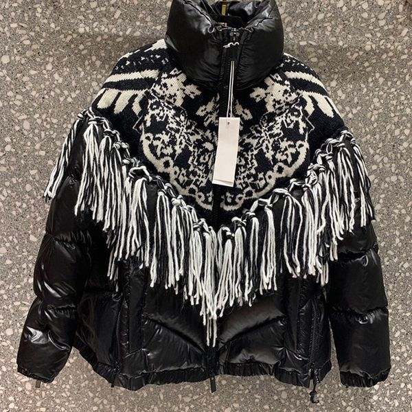2020 autumn winter women jacket brand women's black blue down jacket wool embroidery tassel coat women's parka allure amore 410
2020 autumn winter women jacket brand women's black blue down jacket wool embroidery tassel coat women's parka allure amore 410
