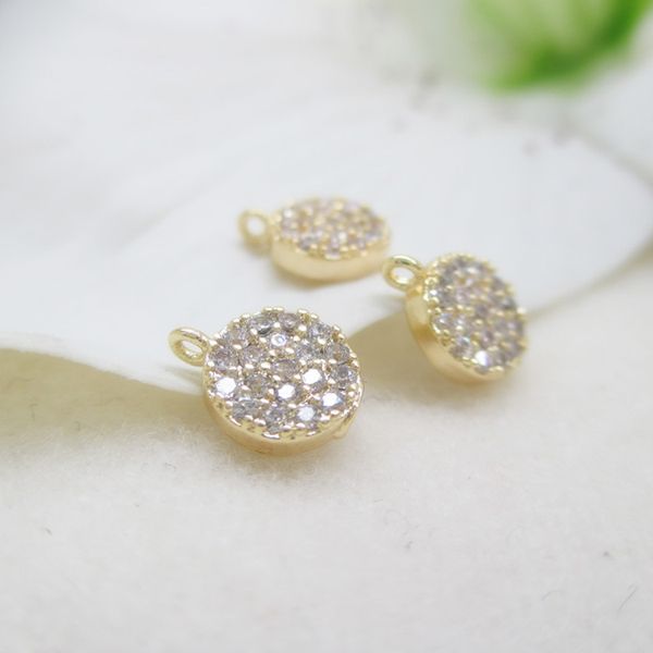 6pcs 9.5 * 7 mm 24k gold color zircon charms pendants with brass round diy jewelry findings accessories, Silver
6pcs 9.5 * 7 mm 24k gold color zircon charms pendants with brass round diy jewelry findings accessories, Silver