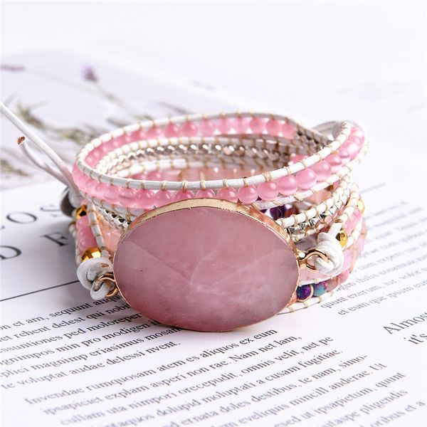 2019 unique punk bracelets women wrap bracelets natural stones 5 layers leather cuff bracelet femme bracelets gifts dropshipping, Golden;silver
2019 unique punk bracelets women wrap bracelets natural stones 5 layers leather cuff bracelet femme bracelets gifts dropshipping, Golden;silver