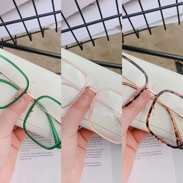 2020 anti-blue light plain mirror square all-match pc metal frame anti-blue plane mirror tide with myopia men's and women's tide, Silver
2020 anti-blue light plain mirror square all-match pc metal frame anti-blue plane mirror tide with myopia men's and women's tide, Silver