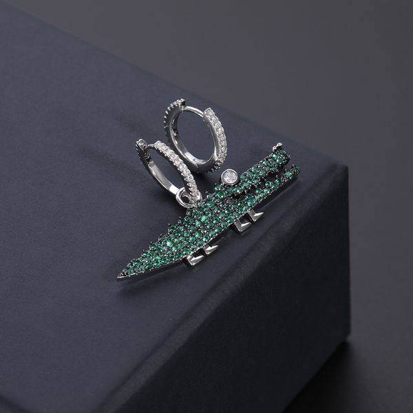 new crocodile fashion punk crystal big earrings green animal drop dangle earrings for women jewelry zk40, Silver
new crocodile fashion punk crystal big earrings green animal drop dangle earrings for women jewelry zk40, Silver