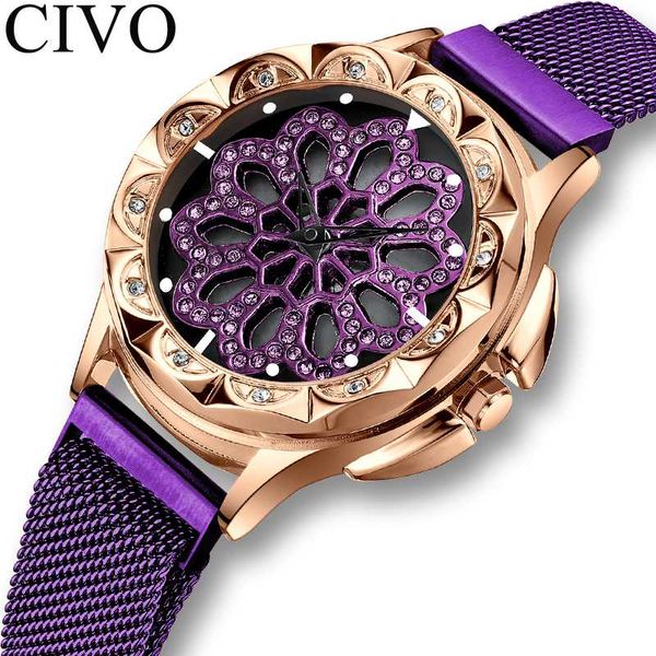 civo fashion casual watches ladies rotation dress watches waterproof mesh strap analogue rhinestone quartz clock relogio femino, Slivery;brown
civo fashion casual watches ladies rotation dress watches waterproof mesh strap analogue rhinestone quartz clock relogio femino, Slivery;brown