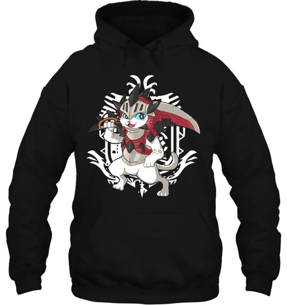 men hoodie funny novelty monster rathalos palico cool women streetwear, Black
men hoodie funny novelty monster rathalos palico cool women streetwear, Black