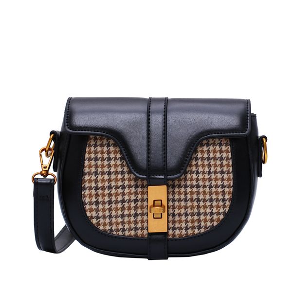 women crossbody bag fashion semicircle saddle bags check decoration shoulder bags for female handbags bolsas
women crossbody bag fashion semicircle saddle bags check decoration shoulder bags for female handbags bolsas