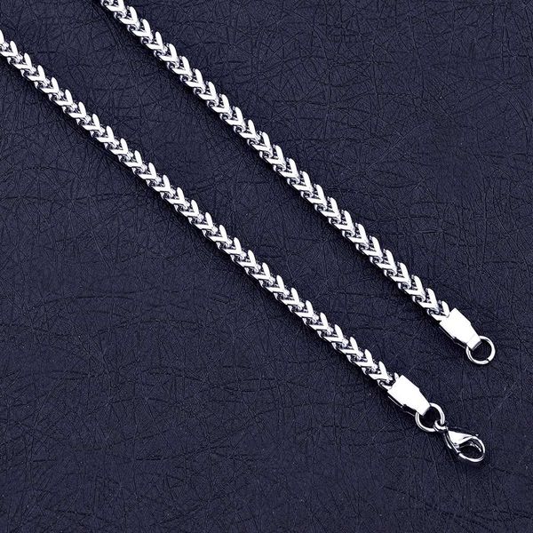 stainless steel 4mm front and back chain necklace length 50/60/70cm fashion men's hip hop rock jewelry christmas gift, Silver
stainless steel 4mm front and back chain necklace length 50/60/70cm fashion men's hip hop rock jewelry christmas gift, Silver