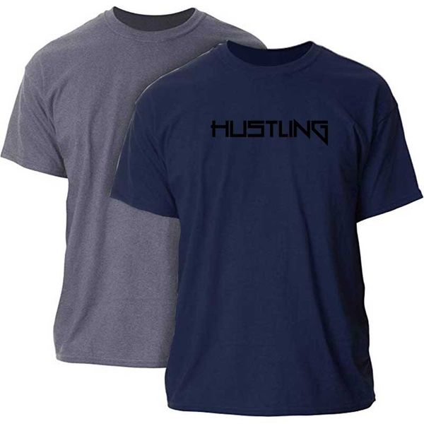 men's t-shirts hustling t-shirt harajuku men tshirt clothes t shirt homme tee, White;black 
men's t-shirts hustling t-shirt harajuku men tshirt clothes t shirt homme tee, White;black