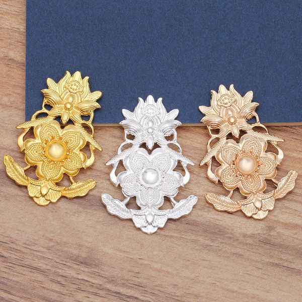 10 pcs 36.5*54mm vintage metal alloy gold silver flowers connectors charm diy accessories for jewelry making, Blue;slivery
10 pcs 36.5*54mm vintage metal alloy gold silver flowers connectors charm diy accessories for jewelry making, Blue;slivery