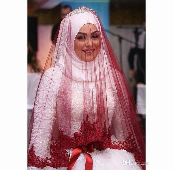 new one layer lace edge muslim bridal veils waist length tulle saudi arabic wedding veil ing, Black
new one layer lace edge muslim bridal veils waist length tulle saudi arabic wedding veil ing, Black